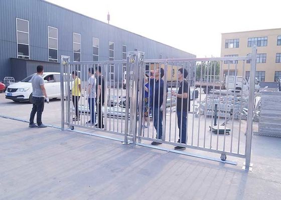 Il PVC ha ricoperto i portoni di giardino di sicurezza del metallo saldato di 60*60mm