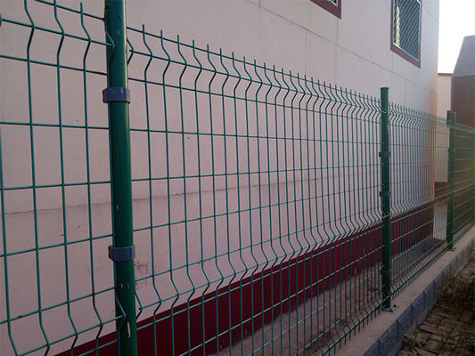 Il PVC decorativo dell'iarda ha ricoperto la posta rotonda 3mm 3d Mesh Fence